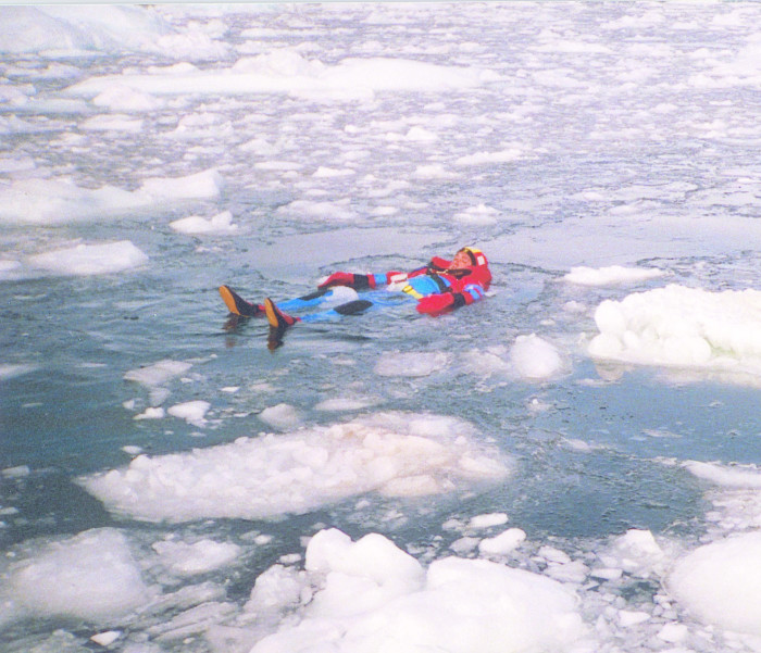 Combinaison TPS dans la glace - Guy Cotten